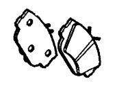 OEM Mercury Grand Marquis Front Pads - 2U2Z-2V001-ZA