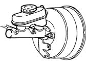 OEM 1995 Lincoln Mark VIII Master Cylinder - F3LY2140A