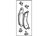 OEM 2010 Ford E-150 Rear Pads - 8C2Z-2V200-D