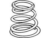 OEM 1991 Ford Escort Coil Springs - F1CZ5310B