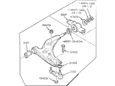 OEM 1994 Mercury Tracer Lower Control Arm - F5CZ-3079-A