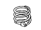 OEM 2002 Lincoln Town Car Coil Spring - F4AZ-5310-J