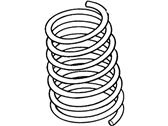 OEM 2000 Ford Contour Coil Spring - F5RZ-5560-B