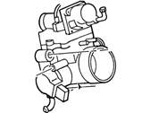 OEM 1997 Ford Probe Throttle Body - F32Z9E926C