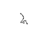 OEM 1996 Ford E-350 Econoline Club Wagon Brake Hose - 6C2Z-2078-ML