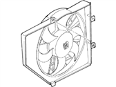 OEM Mercury Tracer Fan Assembly - F5CZ8C607B