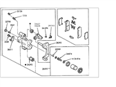 OEM 1997 Mercury Tracer Caliper - F7CZ-2552-BA