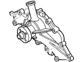 OEM 1993 Mercury Sable Water Pump Assembly - E8DZ-8501-B