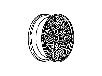 GM 12519621 Wheel Rim Assembly, 15X6
