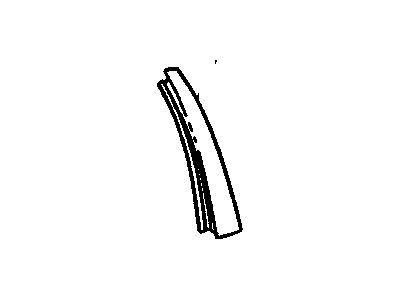 GM 25615174 Applique Asm-Rear Side Door Window Frame Front