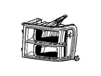 GM 22853029 Headlight Assembly-(W/ Front Side Marker & Parking & T/Side