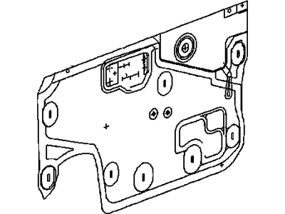 GM 21172050 Deflector, Front Side Door Water