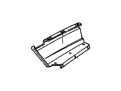 GM 25527533 Reinforcement-R/Bumper Fascia-Outer-Light