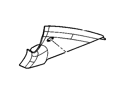 GM 94556884 Upper Quarter Trim