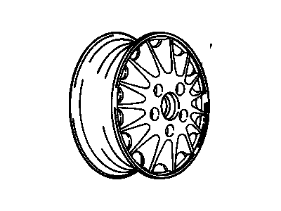 GM 12505840 Wheel Rim Kit, Aluminum