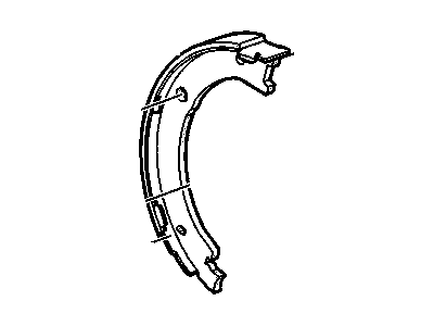 GM 22782942 Park Brake Shoes