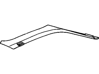 GM 10169435 Molding Asm-Windshield Side Upper Garnish *Gray M