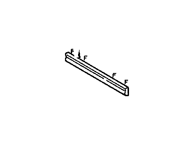 GM 12457632 Molding Asm, Front Side Door Center <Use 1C5N 0280A>