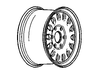 GM 12490110 Wheel Rim Kit, Aluminum *Argent)(14 Ot