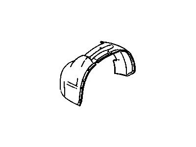 GM 1629029 Ext-Front Wheelhouse Panel Light *Black