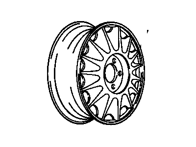 GM 12505836 Wheel Rim Kit, Aluminum