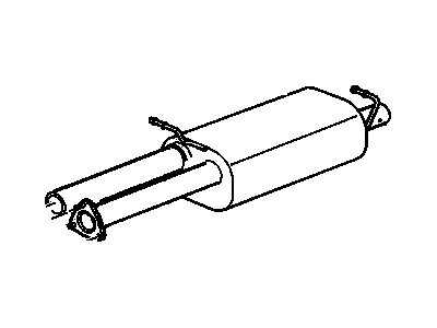 GM 15734043 Exhaust Muffler Assembly (W/ Exhaust Pipe & Tail Pipe)