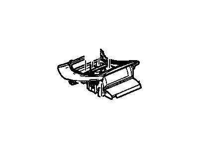GM 15197148 Bezel Asm-Front Floor Console Extension Accessory Lower *Pewter R