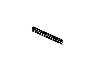 GM 20635219 Molding Asm-Outer Panel Rear Door Center *Black