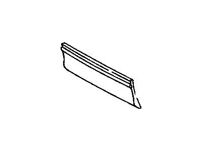 GM 88891979 Molding Kit, Front Side Door Center *Paint To Mat