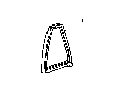 GM 20699100 Chnl Asm Glass Rear Door Stationary Vent *Black
