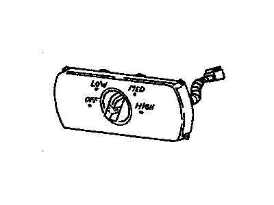 GM 16182145 Applique Heater & Air Conditioner Control