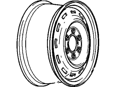 GM 9593334 Steel Wheel Rim 16X7, 6 Lugs