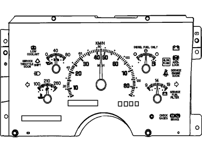 GM 16193675 CLUSTER