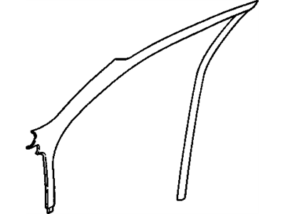 GM 22642172 Molding, Windshield Side Upper Garnish *Paint To Mat