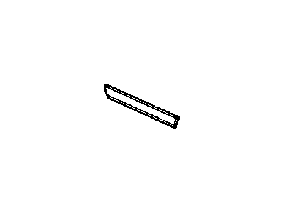GM 10119254 Molding Asm-Rear Side Door Center RH *Red