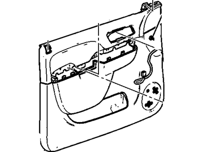 GM 84127281 Trim Asm-Front Side Door *Titanium