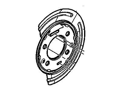 GM 20815388 Shield-Rear Brake