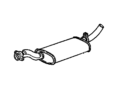 GM 15618163 Exhaust Muffler Assembly(Service)