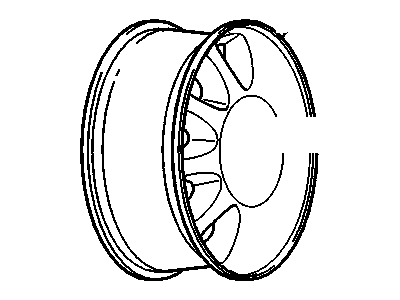 GM 9595529 Wheel, Alloy