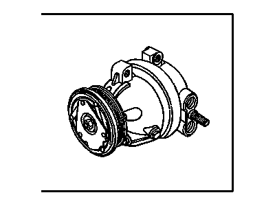 GM 89018957 Air Conditioner Compressor Assembly