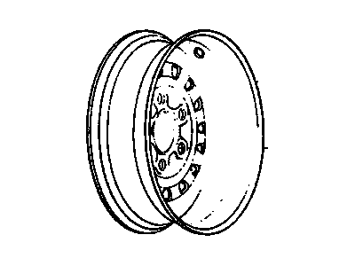 GM 9591537 Wheel Rim Assembly-14 X 5.5