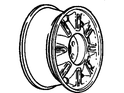 GM 3539338 Wheel Rim-16X7(Tire & Wheel Rim Drawing/Original Housed A