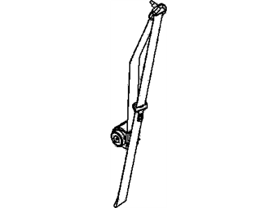 GM 89027337 Belt & Retractor