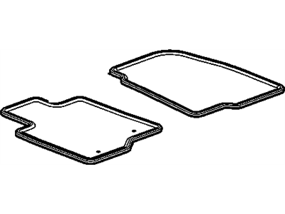 GM 20885394 Mat Pkg, Front & Rear Carpet (15.286/16.8*Jet Black