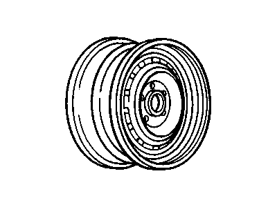 GM 9592058 Wheel Rim Assembly-14 X 5.5 5J 115.00 Bcd-5 Hole
