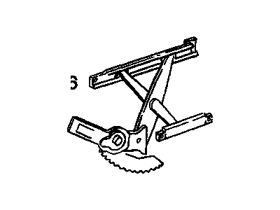 GM 16621658 Front Side Door Window Regulator Assembly