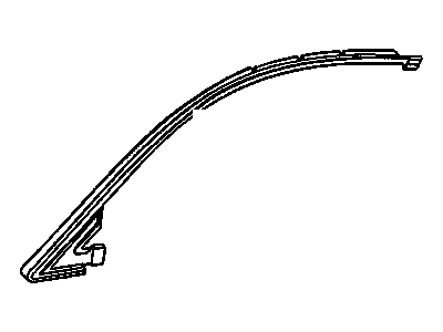 GM 22648271 Sealing Strip Asm-Front Side Door Window Outer *Black