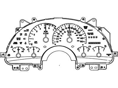 GM 16133572 Gauge Cluster