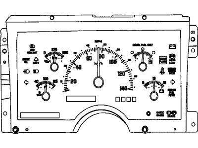 GM 16182455 Gauge Cluster