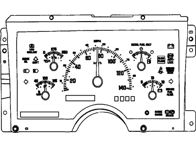 GM 16140015 Gauge Cluster